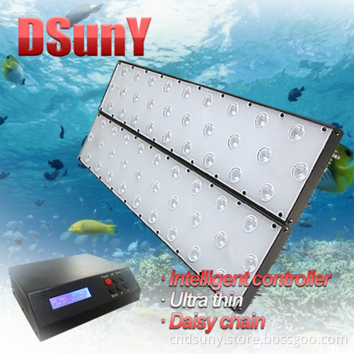 Programmable LED Aquarium Light for Reef Coral No Fan Noise Sunrise/Sunset/Lunar